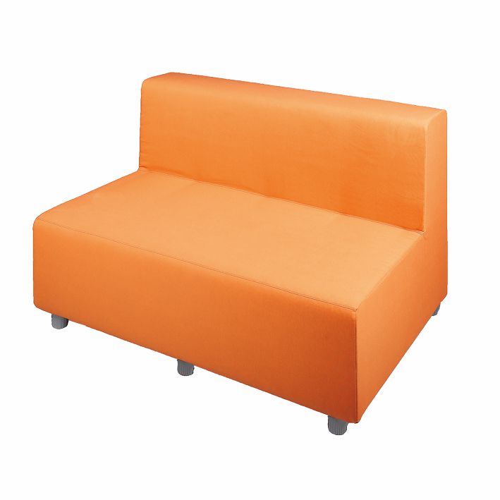 2-Sitzer Sofa ALEX, SH 43 cm, Stoff B1 6 Farben